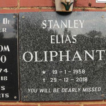 OLIPHANT Stanley Elias 1958-2018