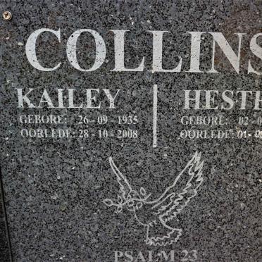 COLLINS Kailey 1935-2008 &amp; Hester 1938-2011