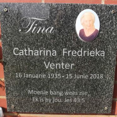 VENTER Catharina Fredrieka 1935-2018