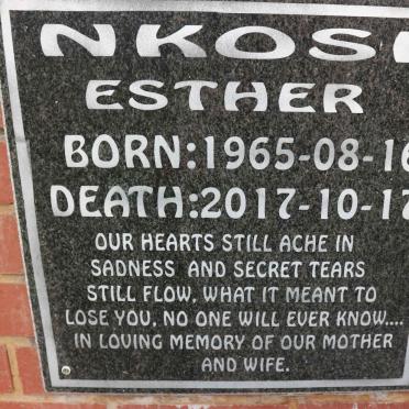 NKOSI Esther 1965-2017