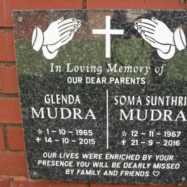 MUDRA Soma Sunthrin 1967-2016 &amp; Glenda 1965-2015