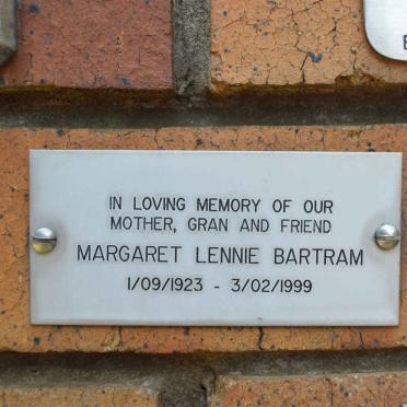 BARTRAM Margaret Lennie 1923-1999