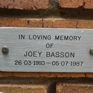 BASSON Joey 1910-1987