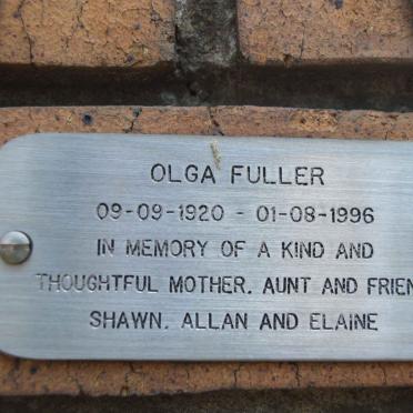 FULLER Olga 1920-1996