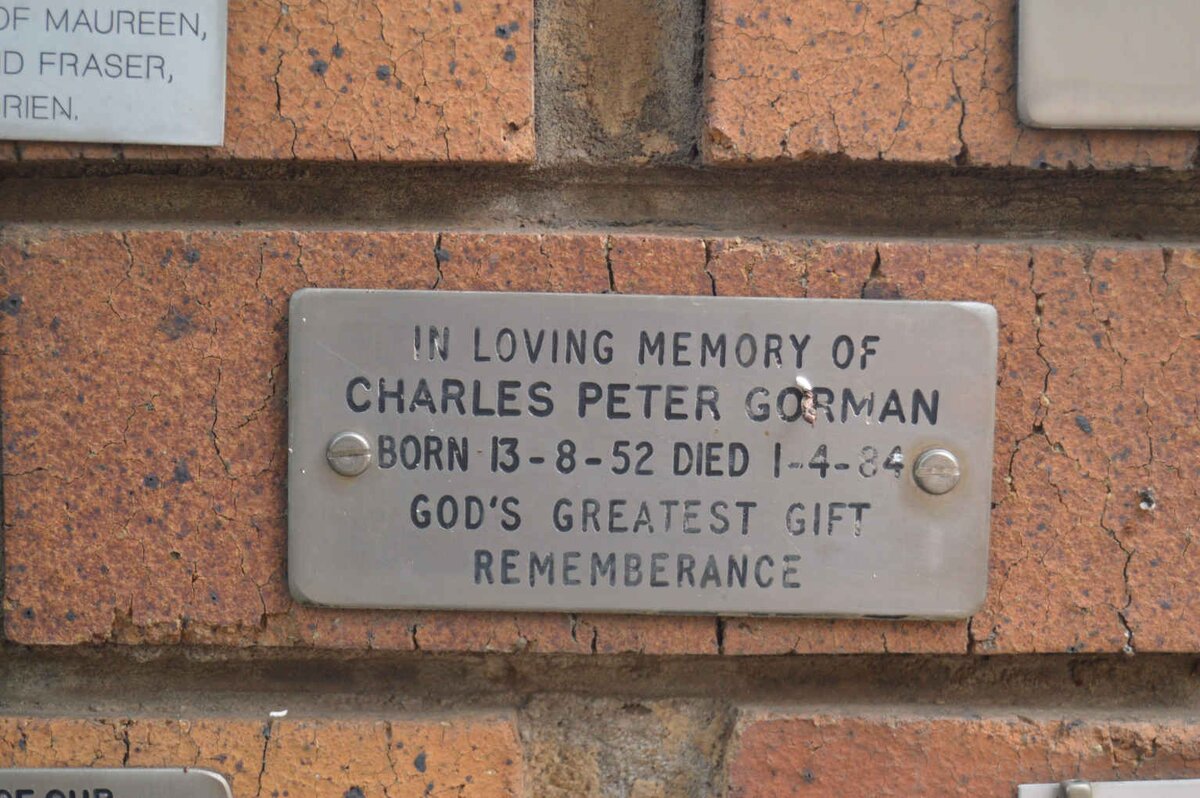 GORMAN Charles Peter 1952-1984