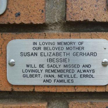 GERHARD Susan Elizabeth