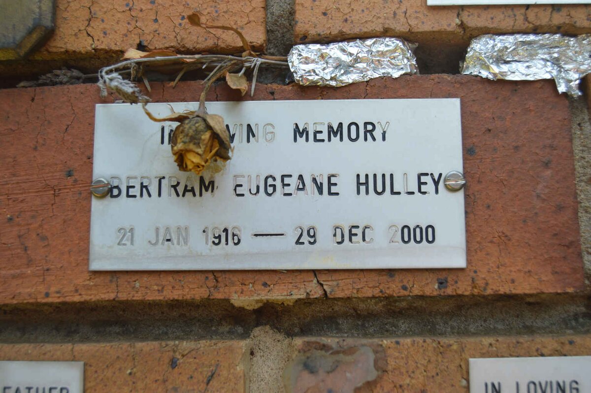 HULLEY Bertram Eugeane 1916-2000