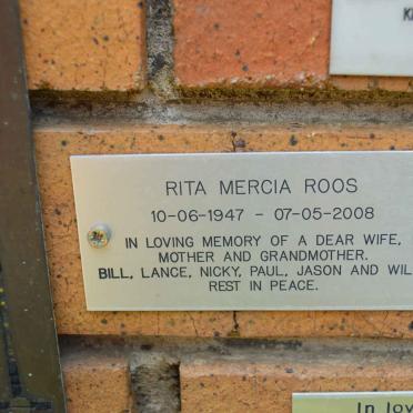 ROOS Rita Mercia 1947-2008