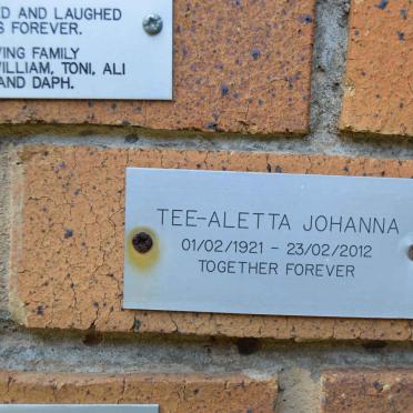 TEE Aletta Johanna 1921-2012