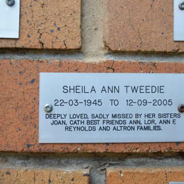 TWEEDIE Sheila Ann 1945-2005