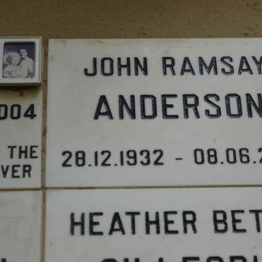 ANDERSON John Ramsay 1932-2001