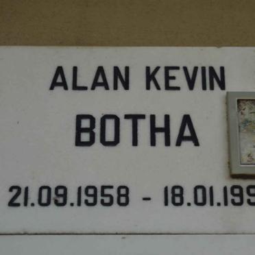 BOTHA Alan Kevin 1958-1991