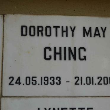 CHING Dorothy May 1933-2002
