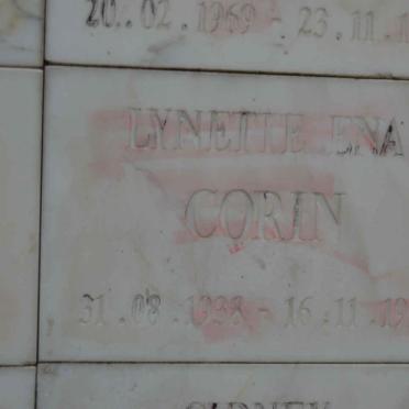CORIN Lynette Ena 1938-1998