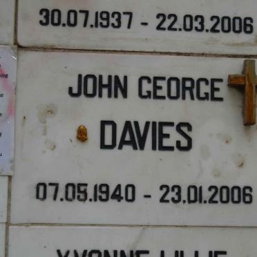 DAVIES John George 1940-2006