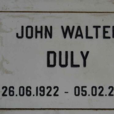 DULY John Walter 1922-2005