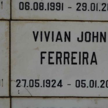 FERREIRA Vivian John 1924-2002