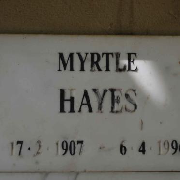 HAYES Myrtle 1907-1996