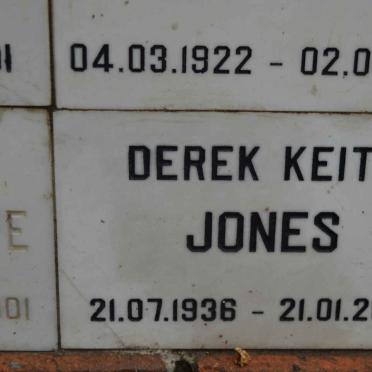 JONES Derek Keith 1936-2002