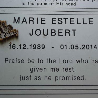 JOUBERT Marie Estelle 1939-2014