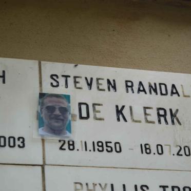 KLERK Steven Randall, de 1950-2002
