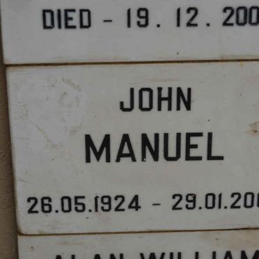 MANUEL John 1924-2002