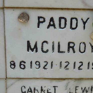 MCILROY Paddy 1921-1983