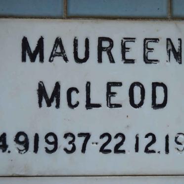 McLEOD Maureen 1937-1980