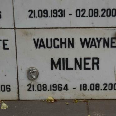 MILNER Vaughn Wayne 1964-2006