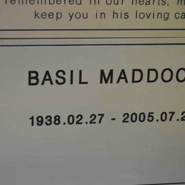 MADDOCK Basil 1938-2005