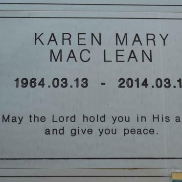 MAC LEAN Karen Mary 1964-2014