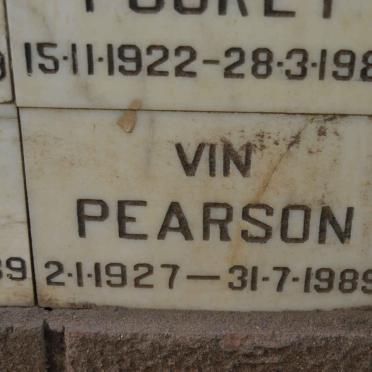 PEARSON Vin 1927-1989