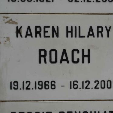ROACH Karen Hilary 1966-2003
