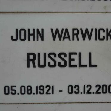 RUSSELL John Warwick 1921-2008