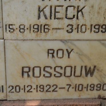 ROSSOUW Roy 1922-1990