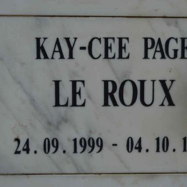 ROUX Kay-Cee Page, le 1999-1999