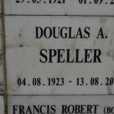SPELLER Douglas A. 1923-2000