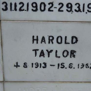 TAYLOR Harold 1913-1983