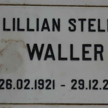 WALLER Lillian Stella 1921-2003