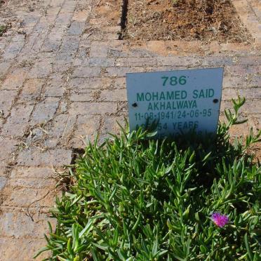 AKHALWAYA Mohamed Said 1941-1995