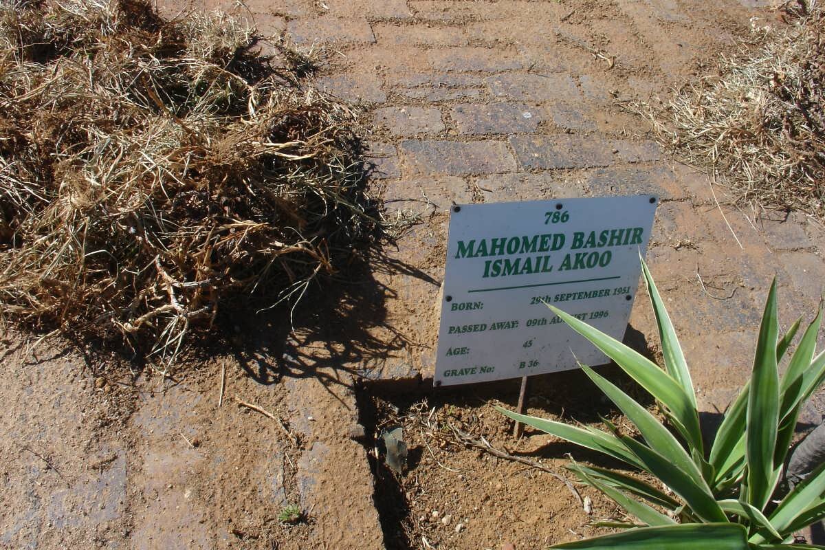 AKOO Mohomed Bashir Ismail 1951-1996