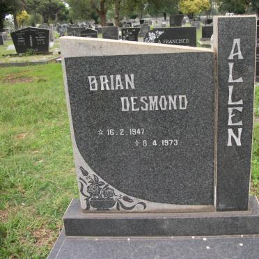 ALLEN Brian Desmond 1947-1973