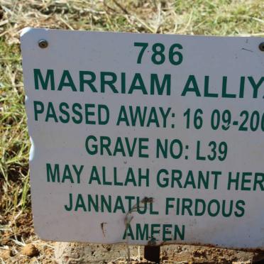 ALLIYA Marriam -2003