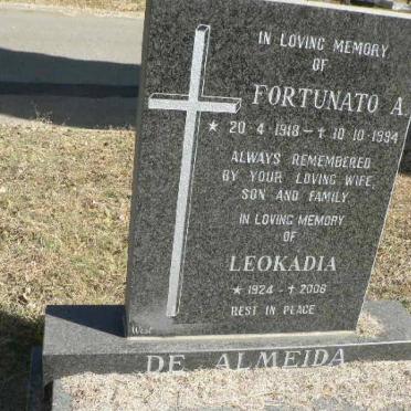ALMEIDA Fortunato A., de 1918-1994 &amp; Leokadia 1924-2006