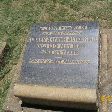 ALTENKIRK Aubrey Arthur -1938