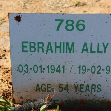ALLY Ebrahim 1941-1995