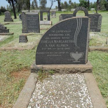 ALPHEN Sybella Margaretha A., van 1914-1948