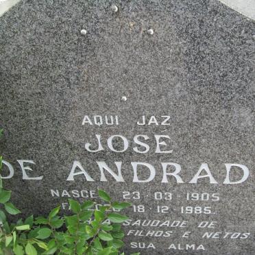 ANDRADE Jose, de 1905-1985