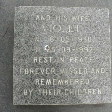 ANTONY Francis 1930-1987 &amp; Violet 1930-1992