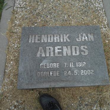 ARENDS Hendrik Jan 1912-2002